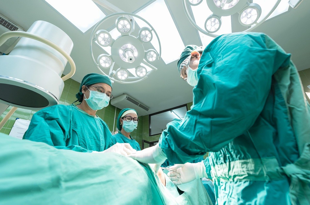 Medical team using hospital management software